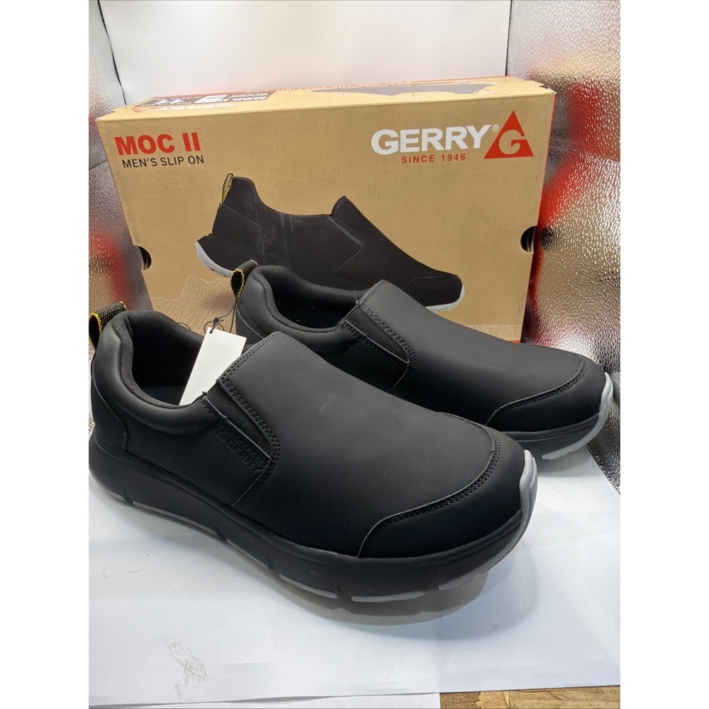 Gerry Men's Size 10.5 Moc II Easy Slip On Light Weight Sneakers Shoes, Black